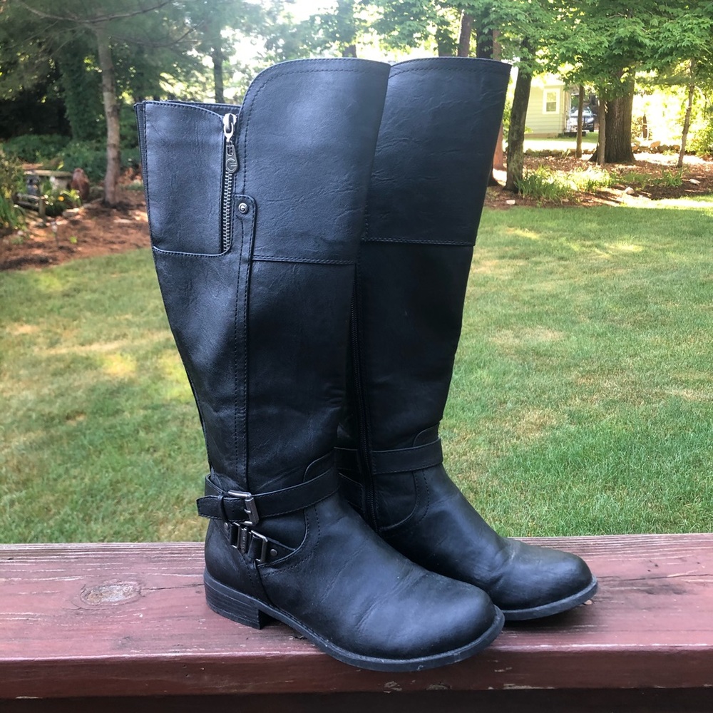 G by Guess Knee High Black Boots